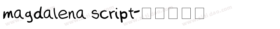 magdalena script字体转换